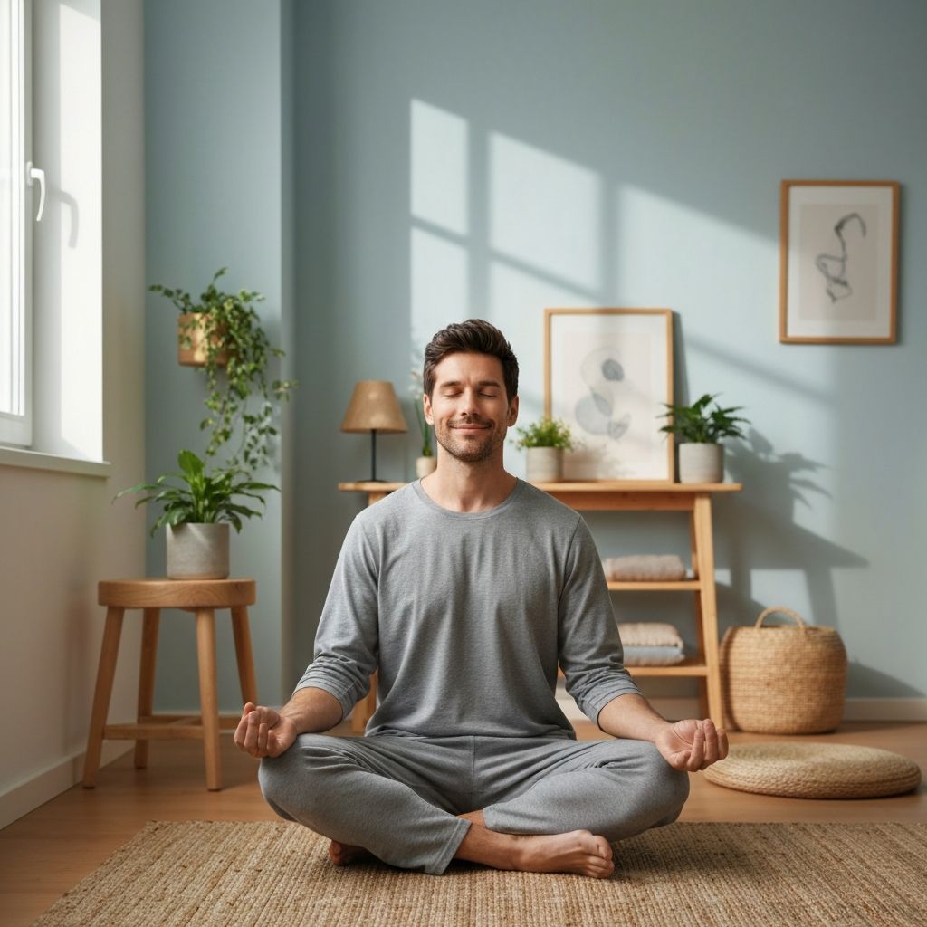 Peaceful relaxation at home